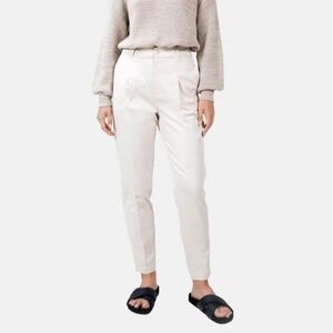 1 People organic cotton Salo Tapered Trousers - Egret
